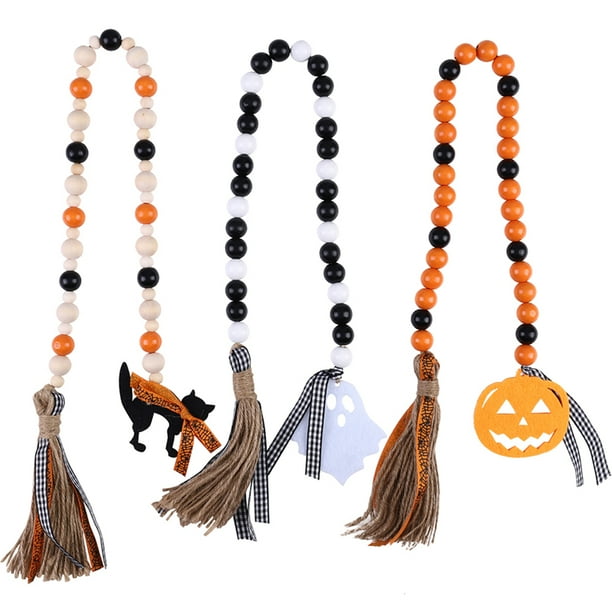 2 Pieces Halloween Wooden Bead Garland Maple Leaves and Pumpkin Fall Wood Prayer Beads Garland Rustic Tiered Tray Ornaments for Harvest Thanksgiving Halloween Holiday 2 pcs 2 Pieces Halloween Wooden Bead Garland Maple Leaves and Pumpkin Fall Wood Prayer Beads Garland Rustic Tiered Tray Ornaments for Harvest Thanksgiving Halloween Holiday 2 pcs